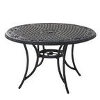 3 Piece Outdoor Cast Aluminum Dining Set with 2 Dining Chairs