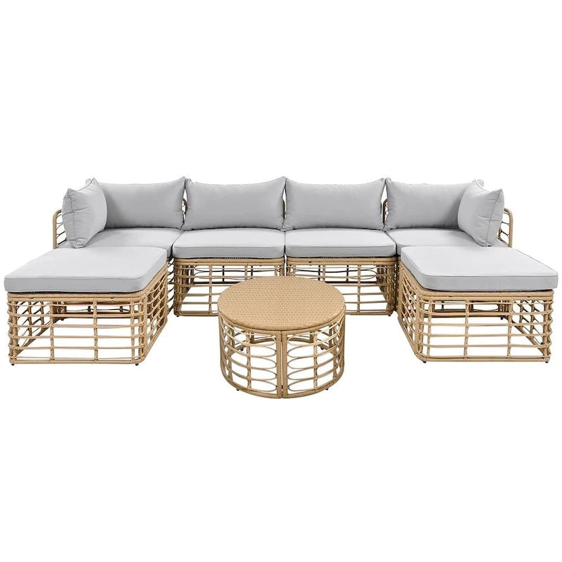 7 PCS Outdoor Patio Furniture Set for 6