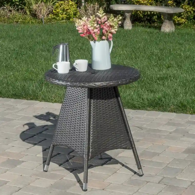 Outdoor Rattan Patio End Table