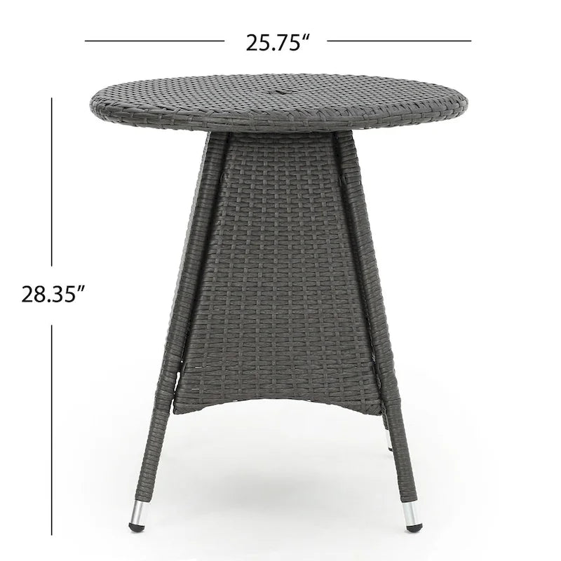 Outdoor Rattan Patio End Table