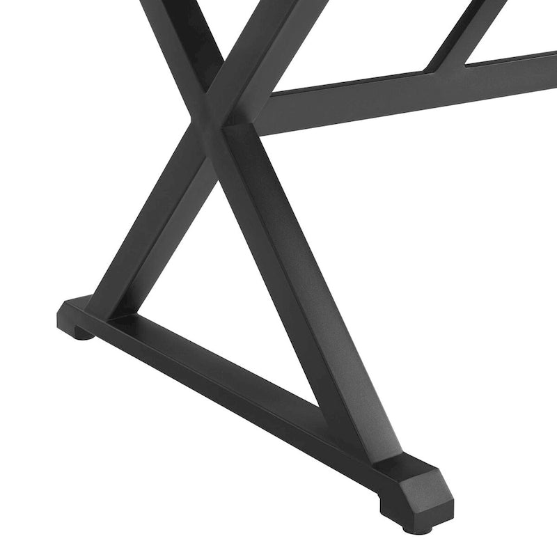 Outdoor 1 Table with Umbrella Hole, 2 Wicker Benches and 2 Armchairs