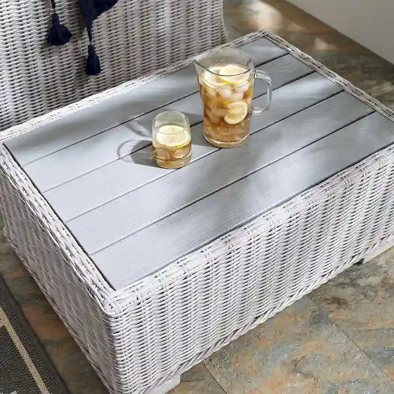 Conway 32 Outdoor Patio Wicker Rattan Coffee Table