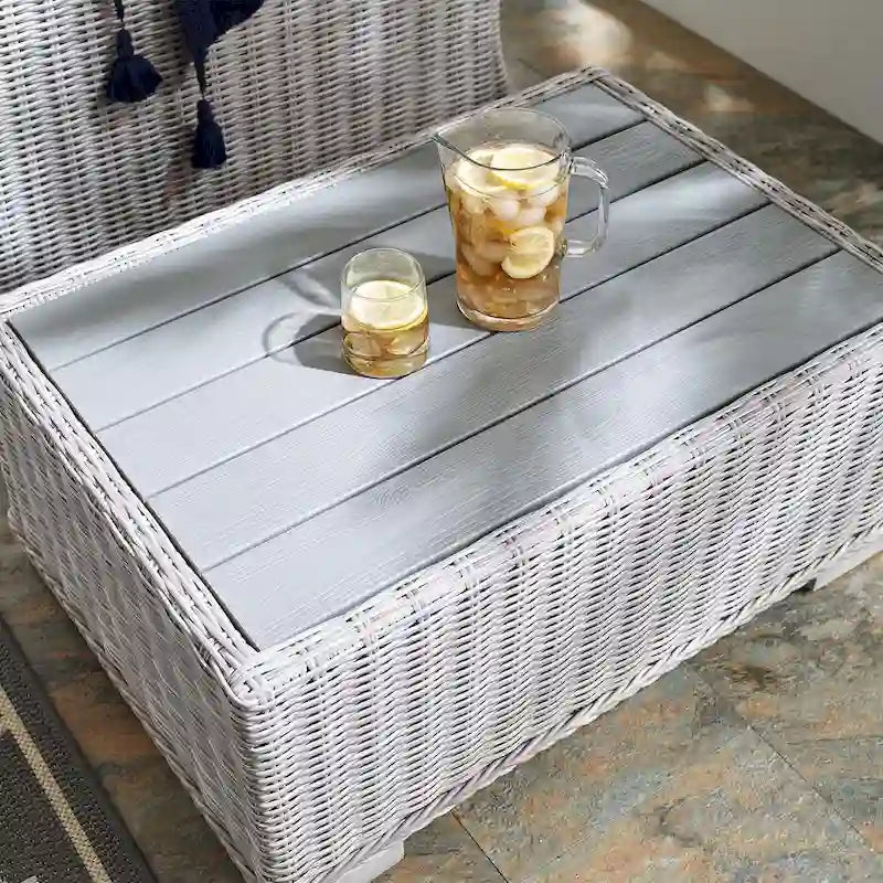 Conway 32 Outdoor Patio Wicker Rattan Coffee Table