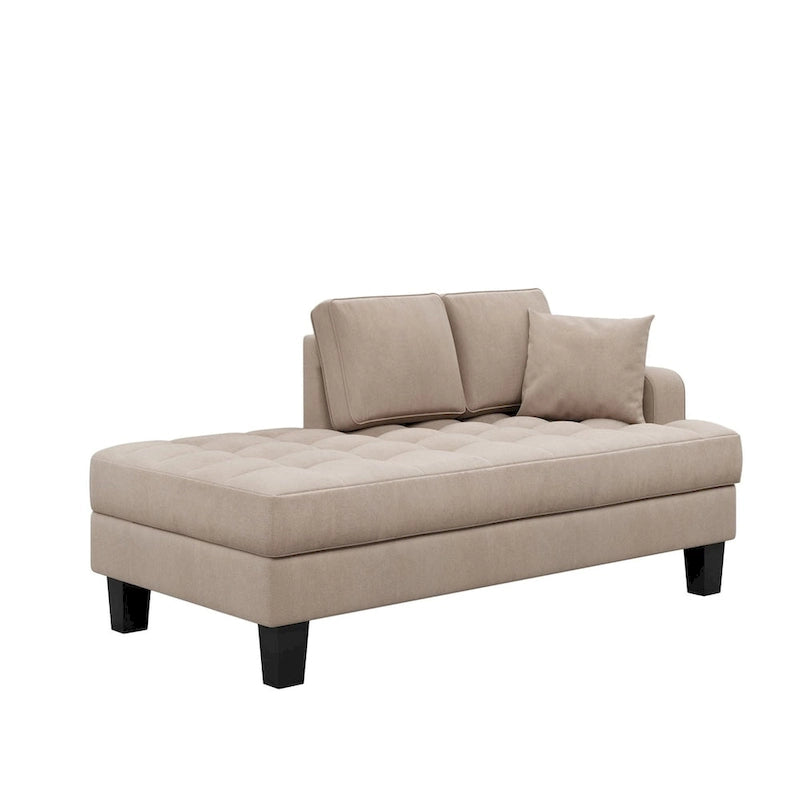 64 Fabric Chaise Lounge - 64.00 x 31.50
