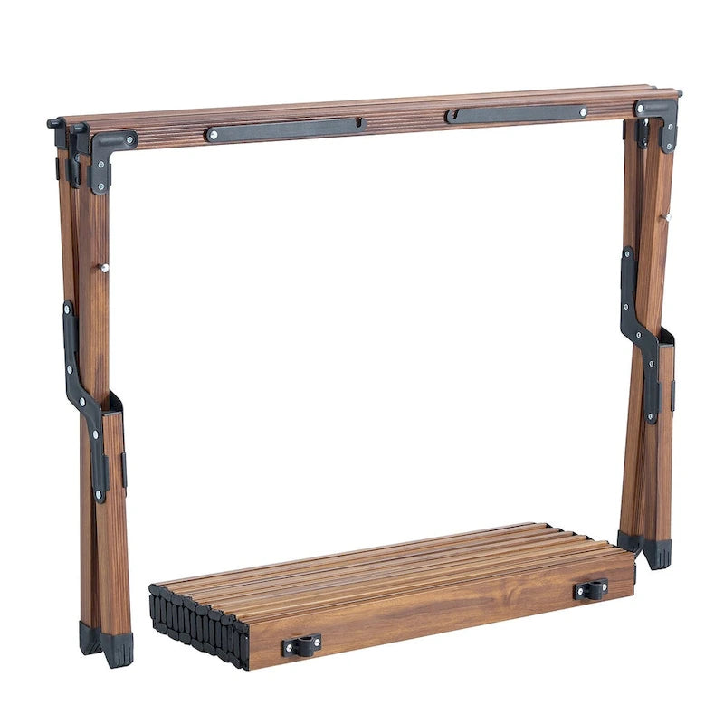 1-piece Folding Outdoor Table,Lightweight Aluminum Roll-up Rectangular Table