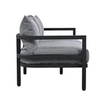 Light Gray Multi-person Outdoor Steel Sofa Set