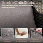 7 Pcs Patio Furniture Set with Chair Ottoman - Brown